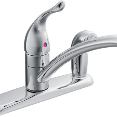 Moen Chateau Chrome One-Handle Low Arc Kitchen Faucet